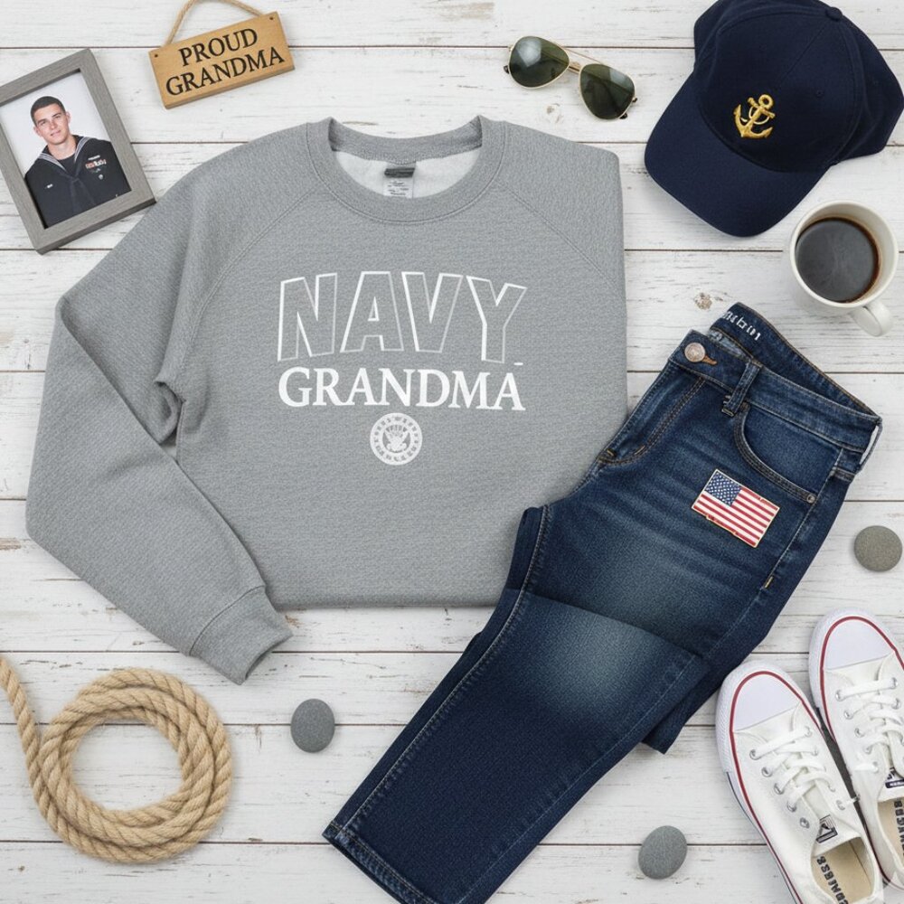 U.S. Navy Grandma Graphic Sweatshirt -2X -NWT